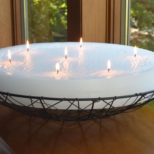 Mystic Glo Candle Custom Hand-Poured 18-Inch-Diameter Round Candle