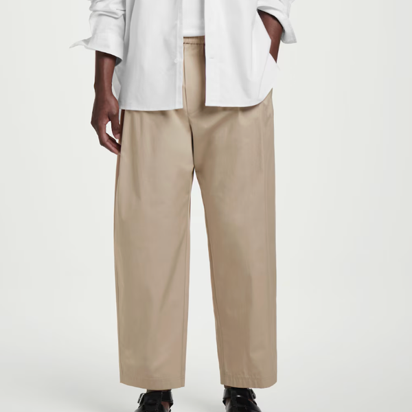 Cos Cropped Elasticated Wide-Leg Pants