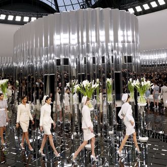 Chanel Shows Spring 2017 Couture in a Hall of Mirrors