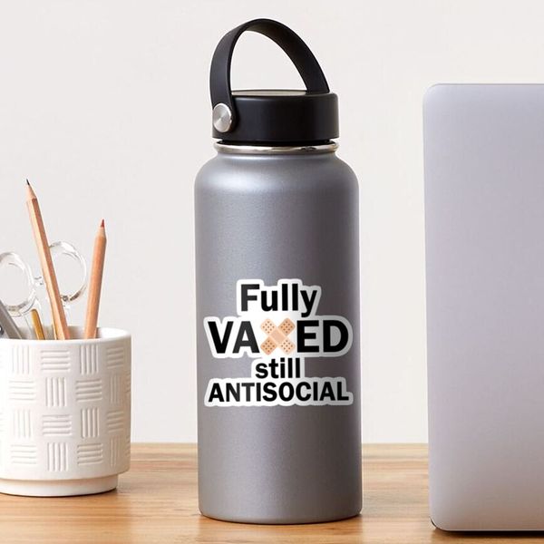 “Fully Vaxed Still Antisocial” Sticker