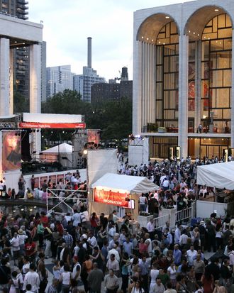 Lincoln Center during fashion week.