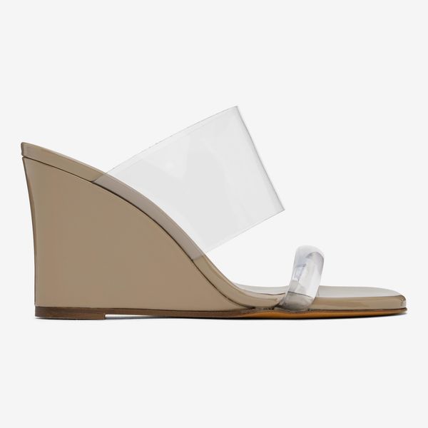 Maryam Nassir Zadeh Beige Olympia Wedge Heeled Sandals