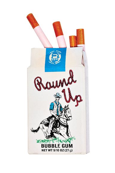 Candy Cigarettes:
Handsome Dan’s
186 First Ave., nr. 12th St.; 917-965-2499
Boomers will appreciate these increasingly elusive gum cigarettes ($1.50), whose powdery-sugar finish appears as “smoke” when puffed. Dan Levin, who just opened this terrific outpost to his Williamsburg stand, apparently doesn’t fear helicopter parents.