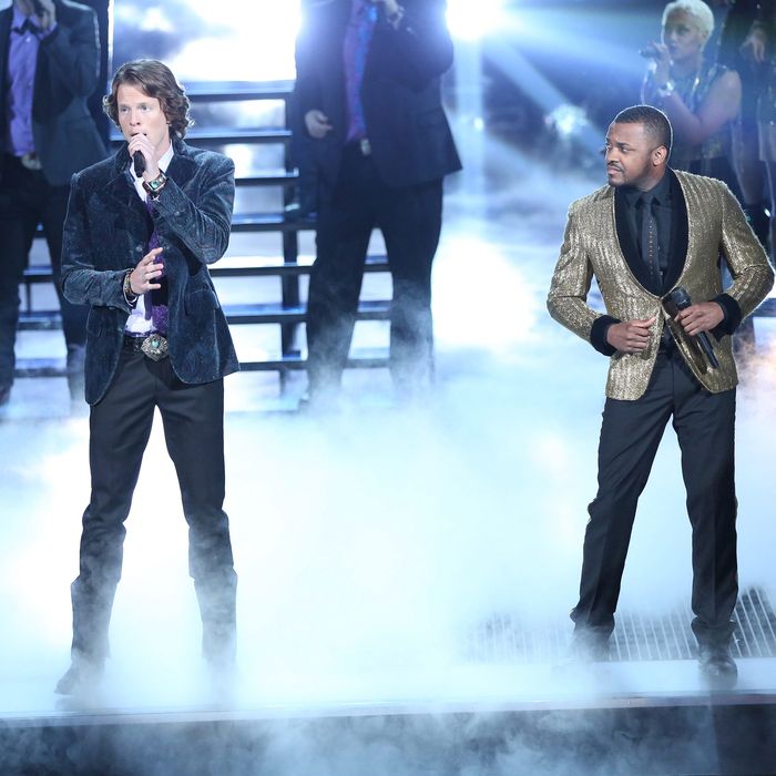 THE SING OFF -- Episode 407 -- Pictured: (l-r) Home Free, Ten -- (Photo by: Tyler Golden/NBC)