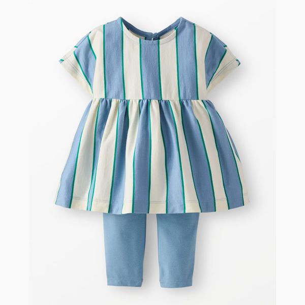 Hanna Andersson Baby Dolman Sleeve Dress & Leggings Set