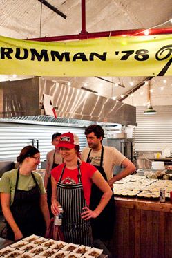 The kitchen, pre-service.