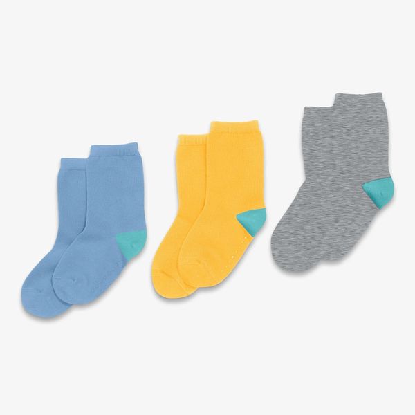 Primary Kids Crew Sock 3-Pack in Solid Colors
