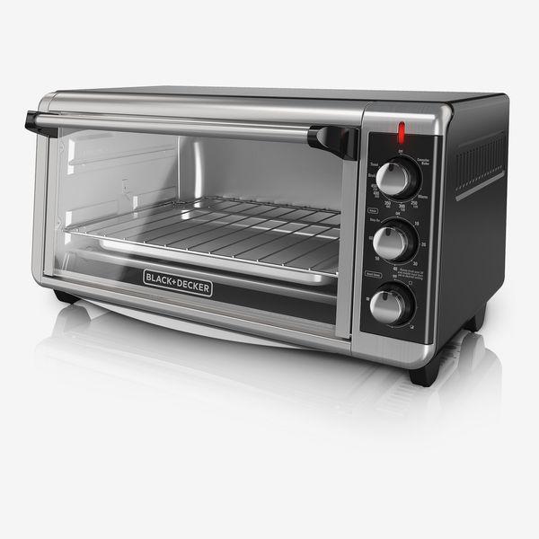 BLACK+DECKER 8-Slice Extra-Wide Toaster Oven - Stainless Steel/Black