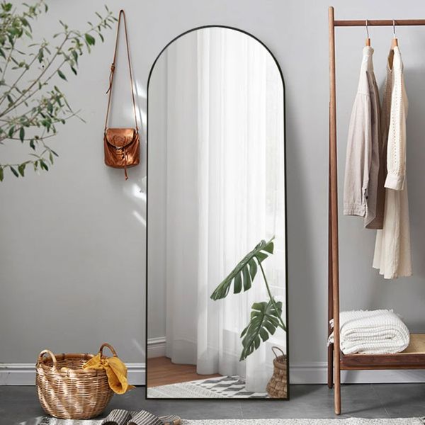 Everly Quinn Metal Arch Mirror