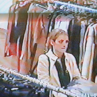 Winona's infamous shoplifting surveillance photo.