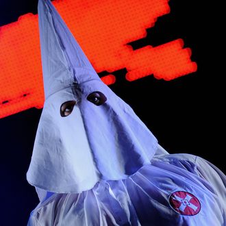 A member of the Ku Klux Klan dance ensem