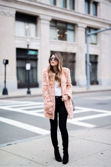 13 Ways to Wear a Pink Coat This Fall