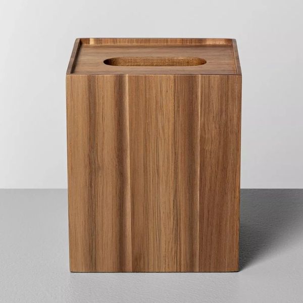 Hearth & Hand With Magnolia Wooden Tissue Box Holder