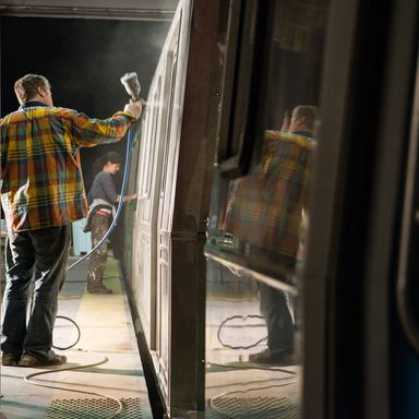 No ’80s-era subway car is complete without tags—here, applied by the film crew. Though modern graffiti began in Philly during the early ’60s, it made its way to NYC by the end of that decade.