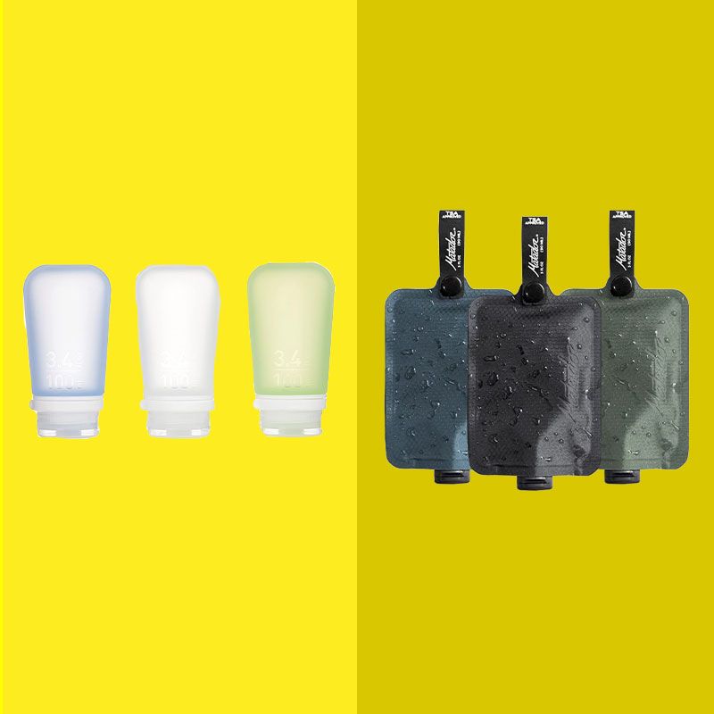 Travel Bottles For Toiletries 11 Pack - Black & Ivory – KITSCH