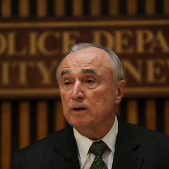 NEW YORK, NY - FEBRUARY 25: New York Police Commissioner Bill Bratton speaks at a news conference where he discussed the arrest of three Brooklyn men who allegedly plotted to travel to Syria to join ISIS on February 25, 2015 in New York City. The men, two Uzbekistan citizens and a 19-year-old Kazakhstan citizen,all lived in Brooklyn and were corresponding with the terrorist group over social media. (Photo by Spencer Platt/Getty Images)