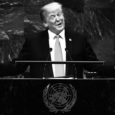 President Donald Trump at the U.N. General Assembly.