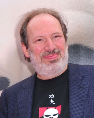 HOLLYWOOD, CA - MAY 22: Composer Hans Zimmer arrives at DreamWorks Animation's 