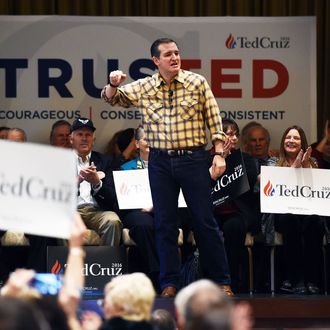 GOP Presidential Candidate Ted Cruz Starts A Super Tuesday States Swing In Las Vegas