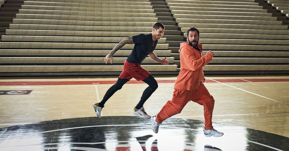 Which NBA players appear in Adam Sandler's new movie Hustle?