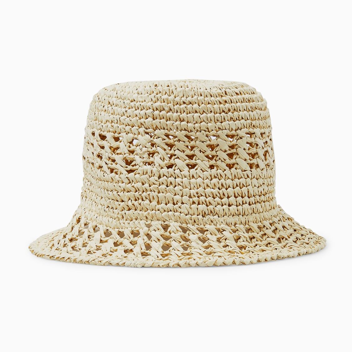 COS Crocheted Straw Bucket Hat
