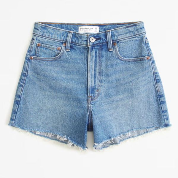 Abercrombie & Fitch High Rise 90s Cutoff Short