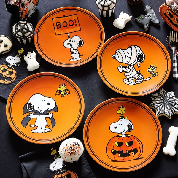 Pottery Barn Kids x Charlie Brown Halloween Plates