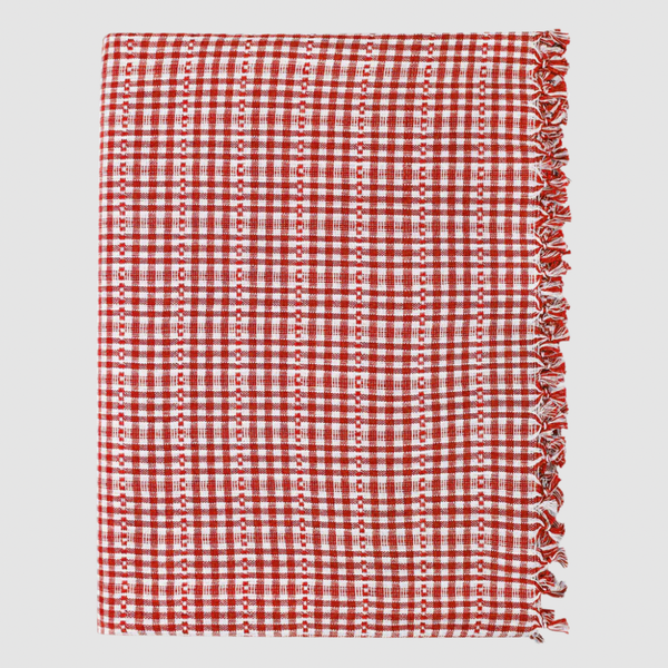 Heather Taylor Home Red Soho Tablecloth