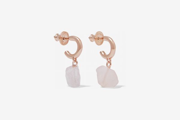 Monica Vinader Caroline Issa Rose Gold Vermeil Earrings