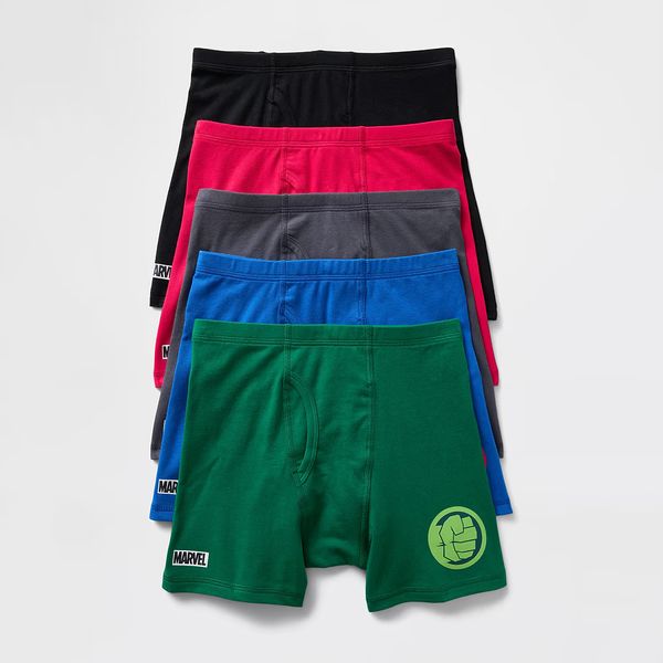Gap Kids Organic Stretch Cotton Marvel Boxer Briefs (5-Pack)
