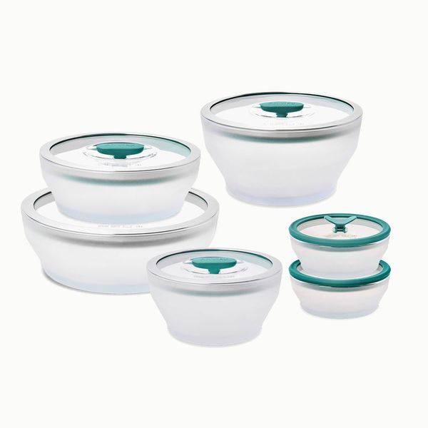Anyday 12 Piece Round Dish Set - Clear