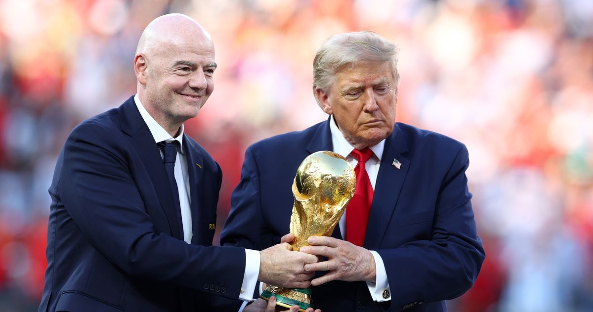 Trump Booed While Presenting World Cup Trophy