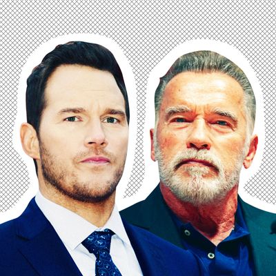 Chris Pratt, Arnold Schwarzenegger.