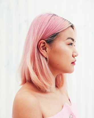 The Secret to This Electric Hair Color Is Pink Shampoo