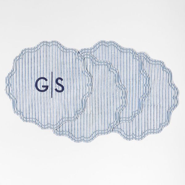 Mark and Graham Scalloped Placemats (Set of 4),