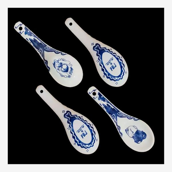 Fly By Jing x Wing On Wo & Co. Chinese Porcelain Soup Spoons