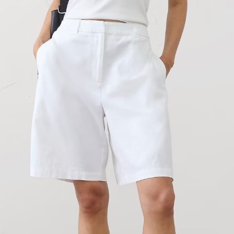 Banana Republic Factory High-Rise Linen-Blend Bermuda Short