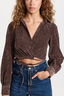 En Saison Route Wrap Blouse