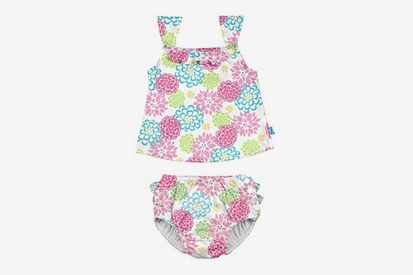 i play. Baby Two-piece Tankini with Reusable Swimsuit Diaper