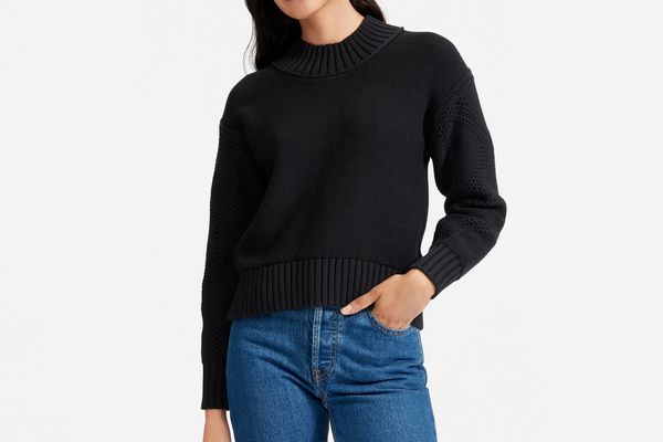 Everlane Texture Cotton Cable Sweater