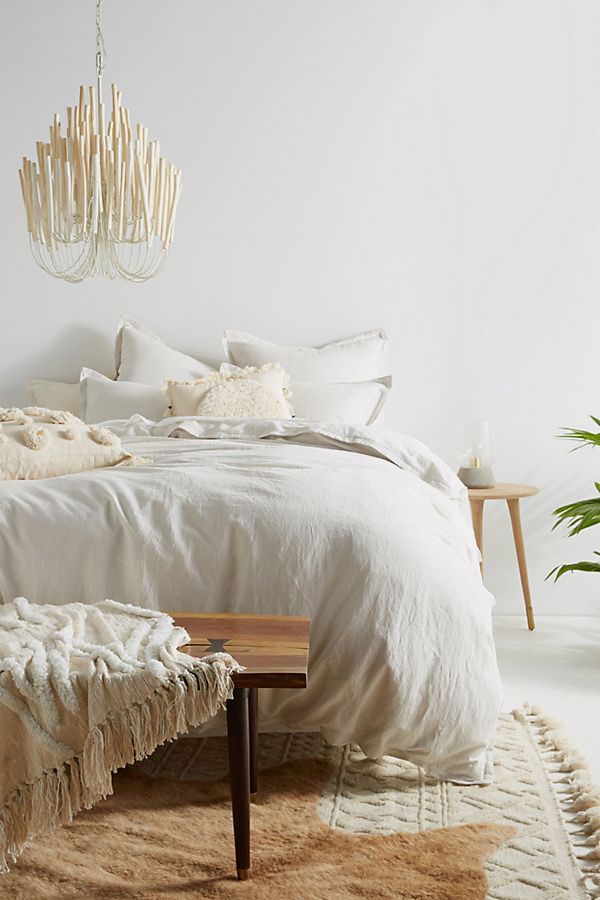 Relaxed Cotton-Linen Duvet Cover, Full