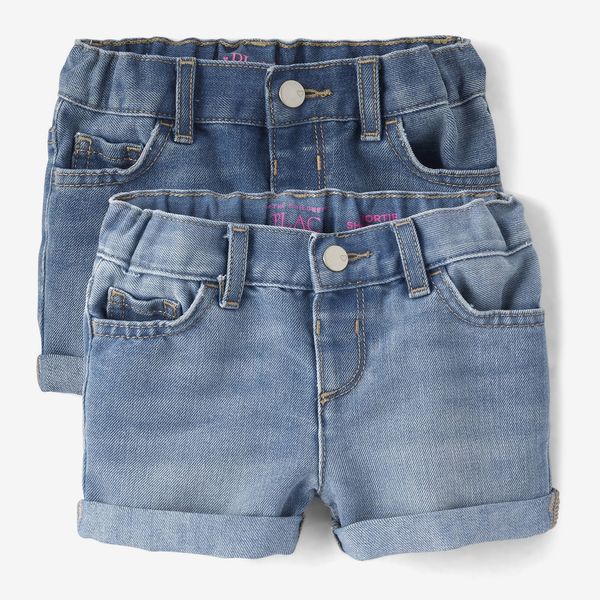 The Children's Place Roll Cuff Denim Shortie (2 Pack)