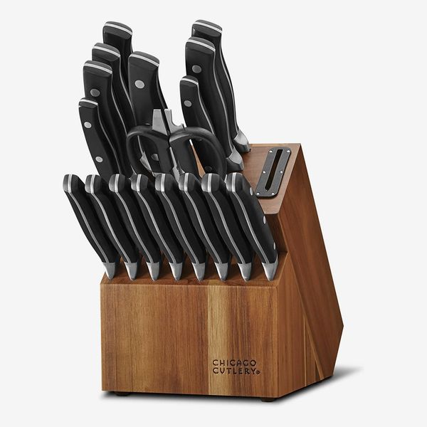 Chicago Cutlery Insignia Triple Rivet Poly (18-PC) Kitchen Knife Block Set