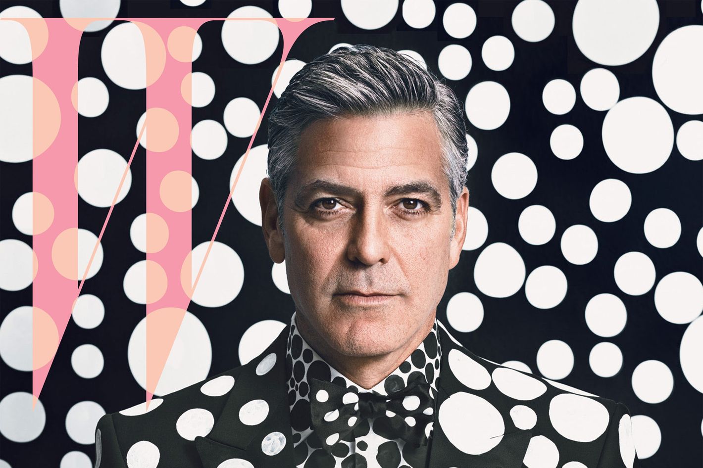 George Clooney Gets Covered In Polka Dots For W Magazine's Arts Issue  (PHOTOS)