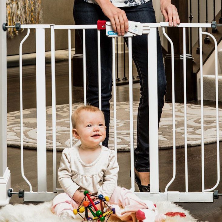 baby gate for entertainment center