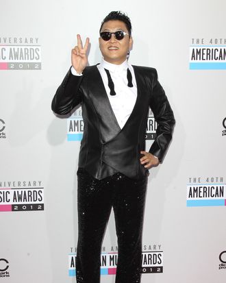 PSY at the 40th Anniversary American Music Awards.