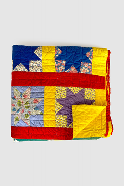 Antique Bright Star Patchwork Quilt