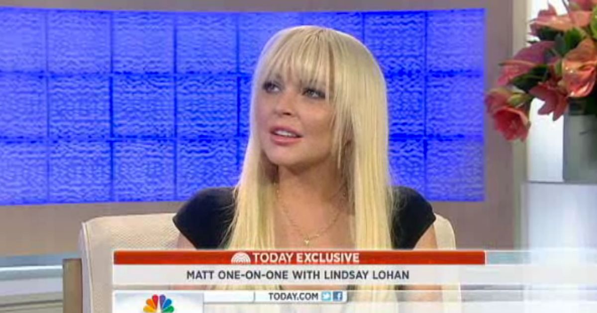 Lindsay Lohan說正確的話今天