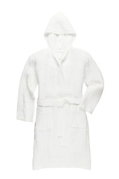 Onsen Waffle Bath Robe - White
