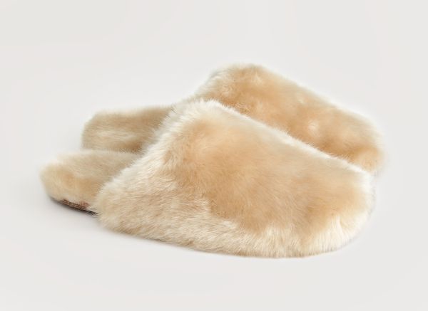 J. Crew Fuzzy Slippers